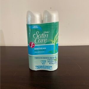 Gillette Satin Care Sensitive Skin Shave Gel for Women 7 oz each 14oz 2 Pack